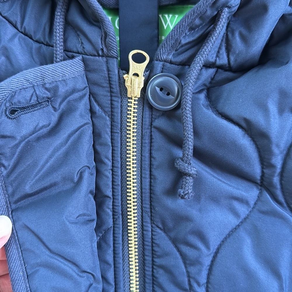 J.Crew Oslo PrimaLoft Quilted Puffer Jacket Navy - Small - Picture 6 of 7